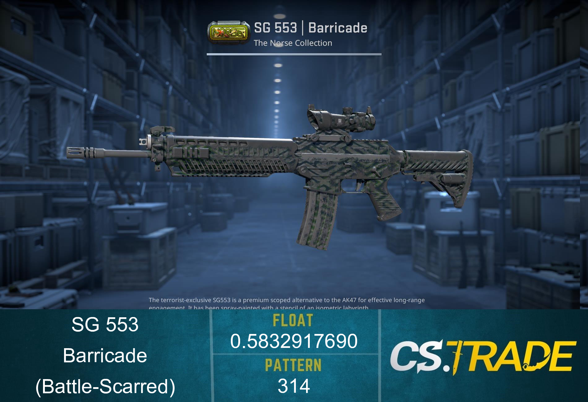 SG 553 | Barricade (Battle-Scarred) Screenshot