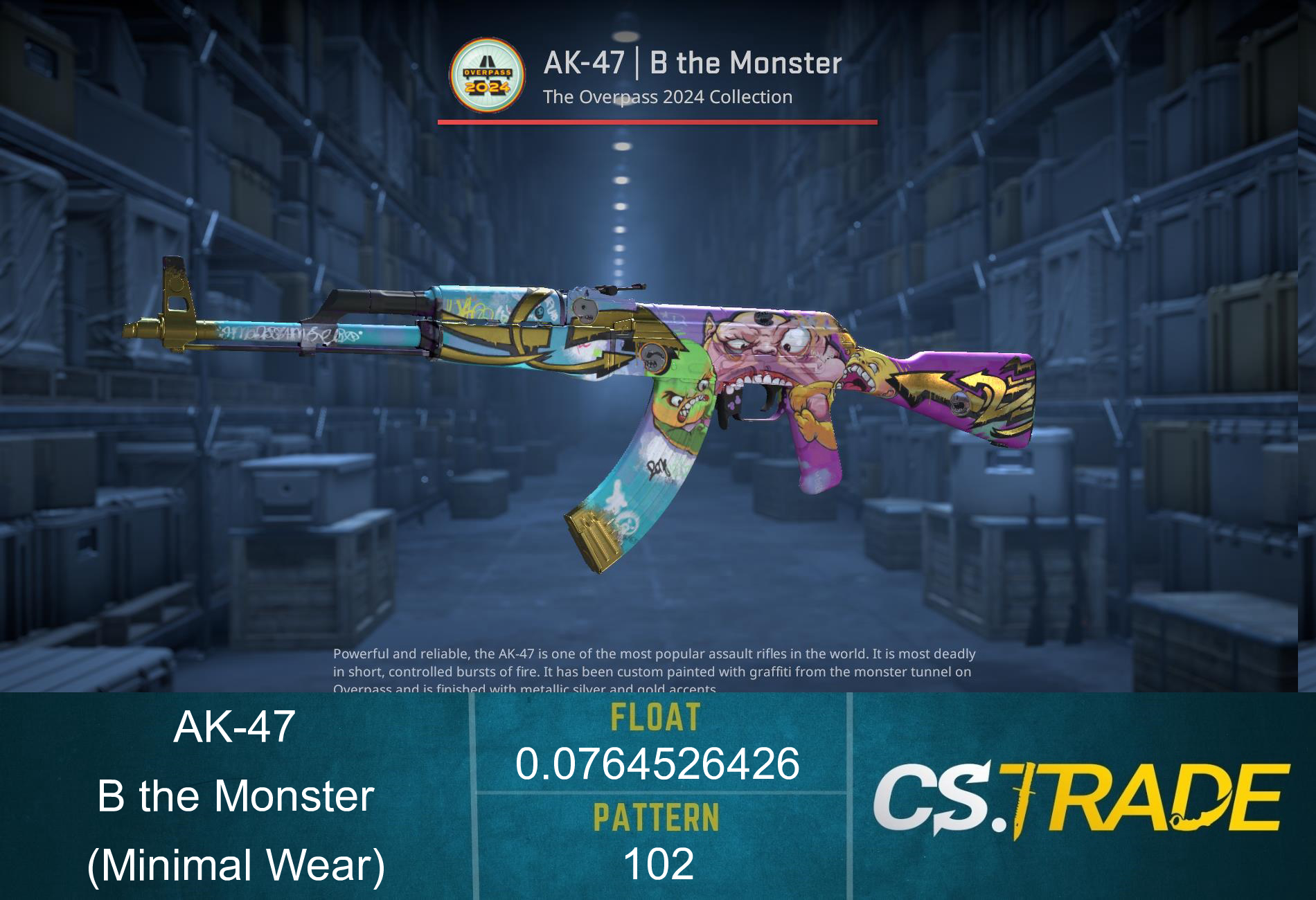 AK-47 | B the Monster (Minimal Wear) Screenshot