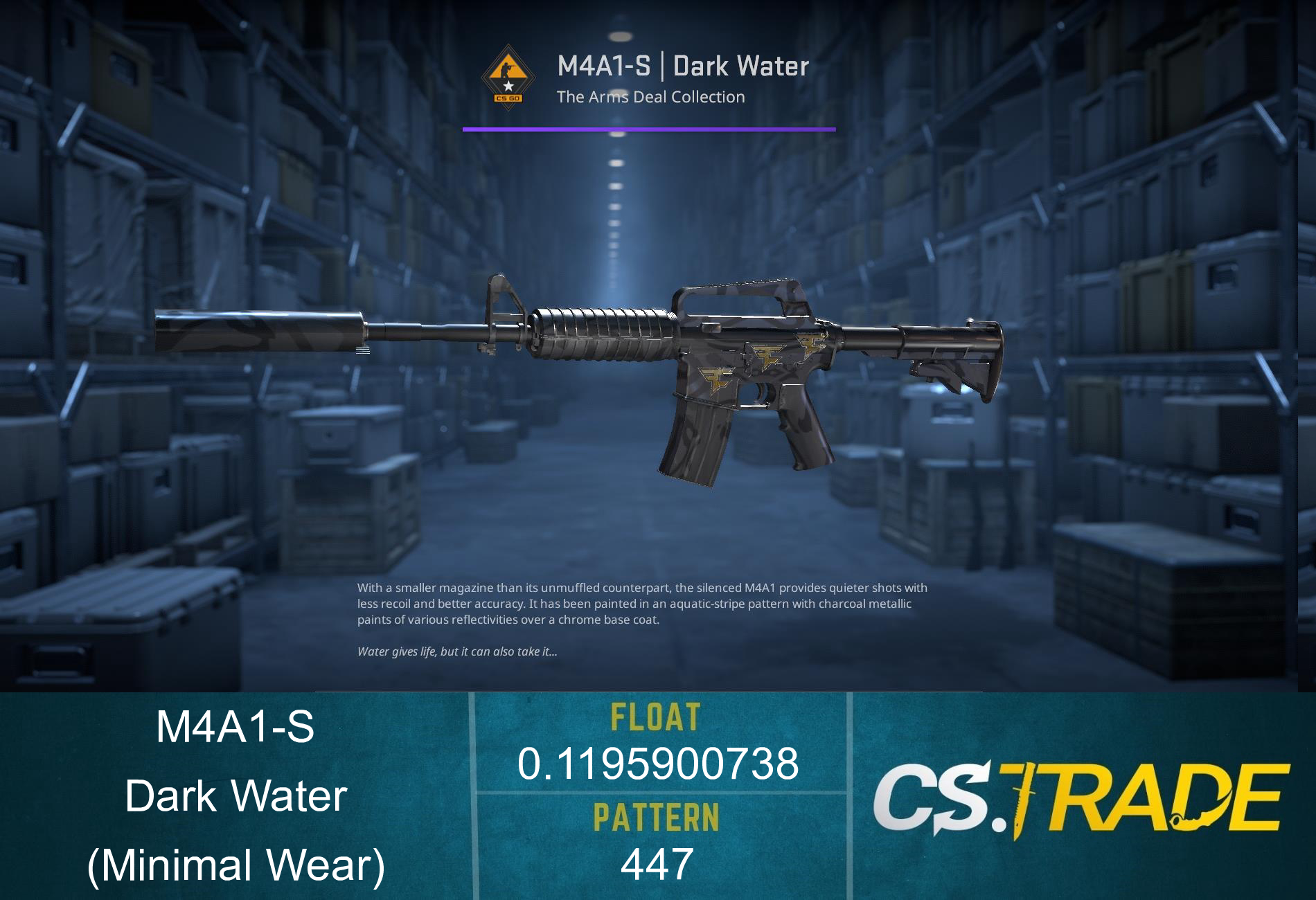 M4A1-S | Dark Water (Minimal Wear) Screenshot