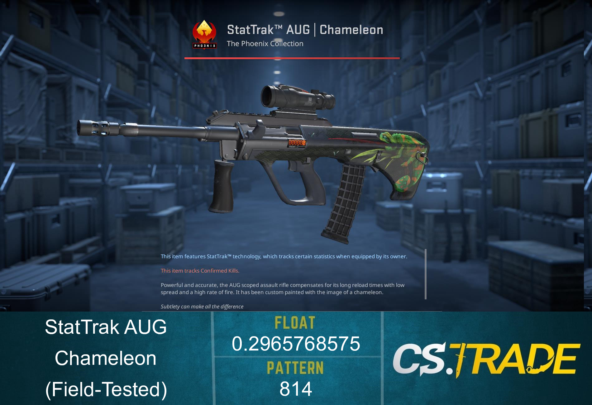 StatTrak™ AUG | Chameleon (Field-Tested)