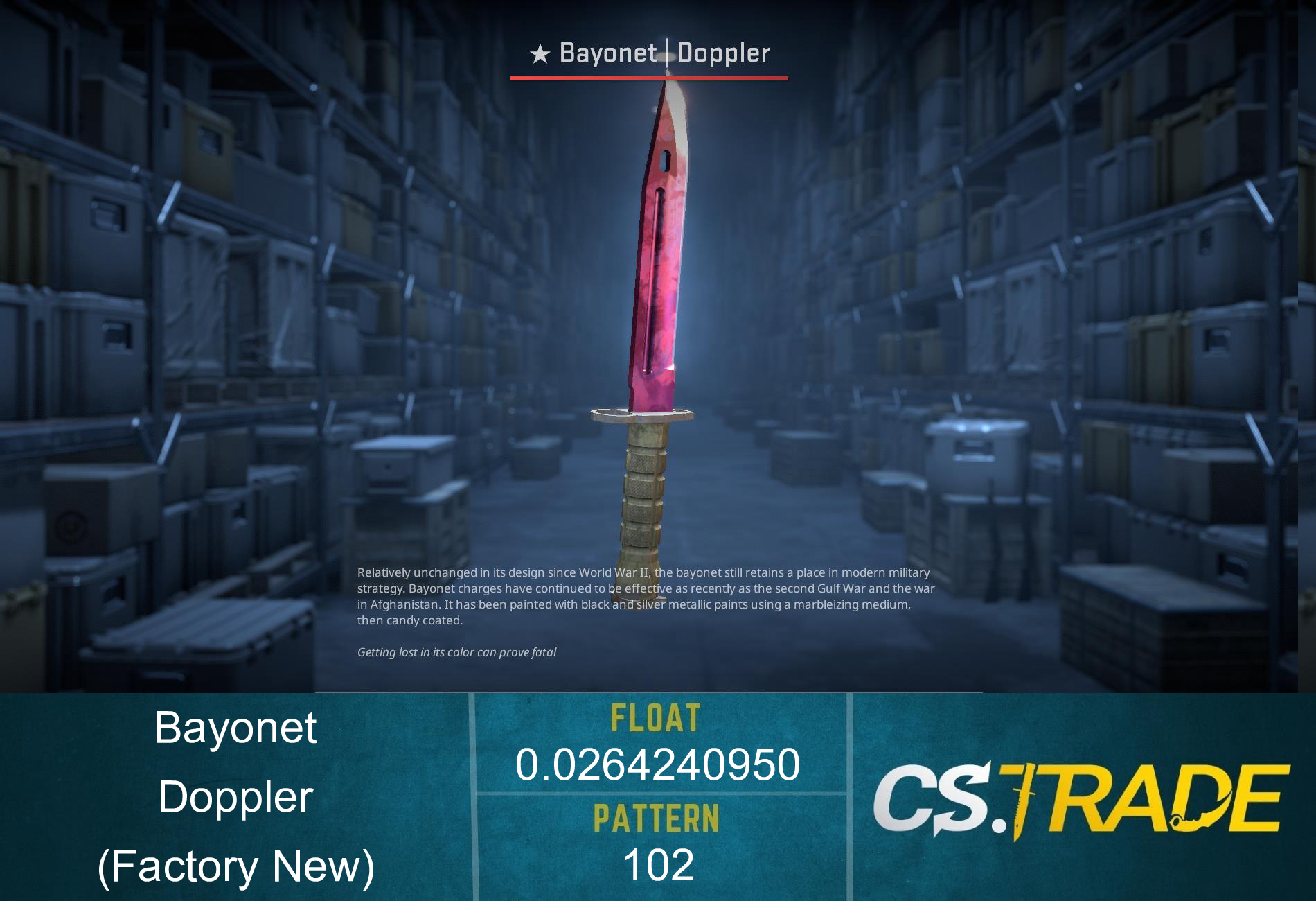 ★ Bayonet | Doppler Phase 2 (Factory New) Screenshot