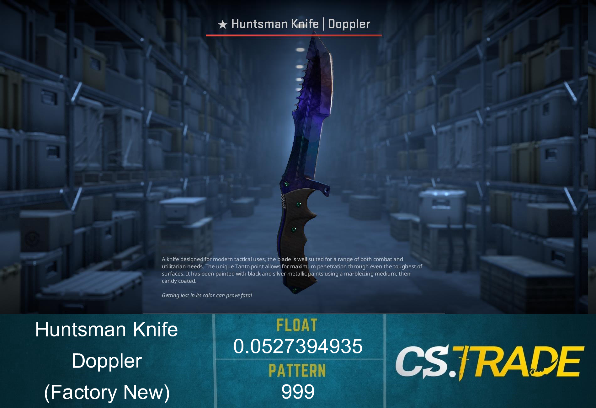 ★ Huntsman Knife | Doppler Phase 3 (Factory New) Screenshot