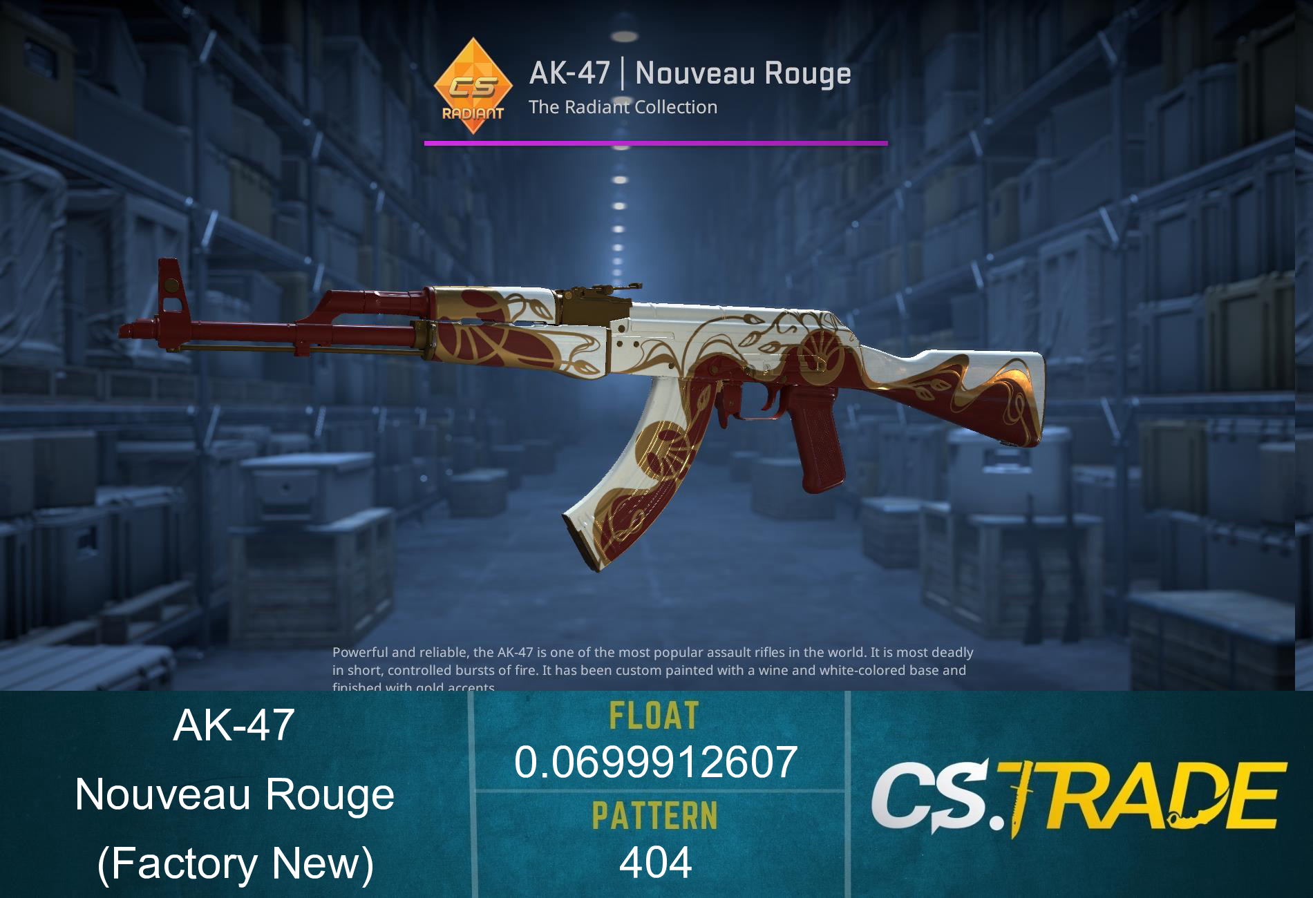 AK-47 | Nouveau Rouge (Factory New) Screenshot