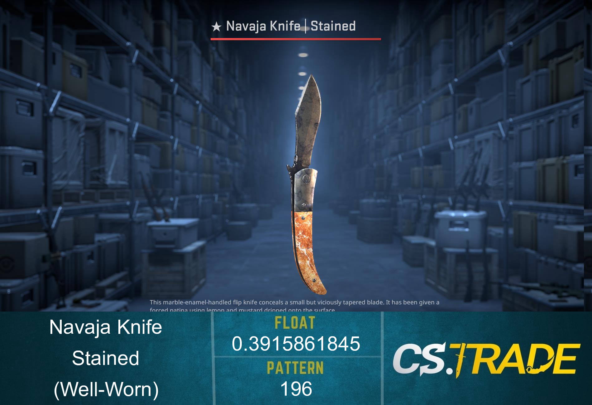 ★ StatTrak™ Navaja Knife | Stained (Well-Worn) Screenshot