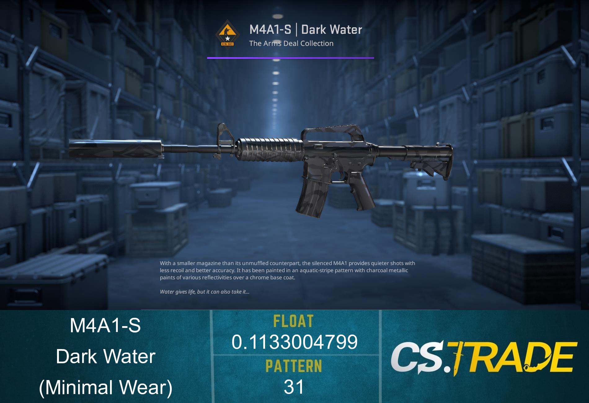 M4A1-S | Dark Water (Minimal Wear) Screenshot