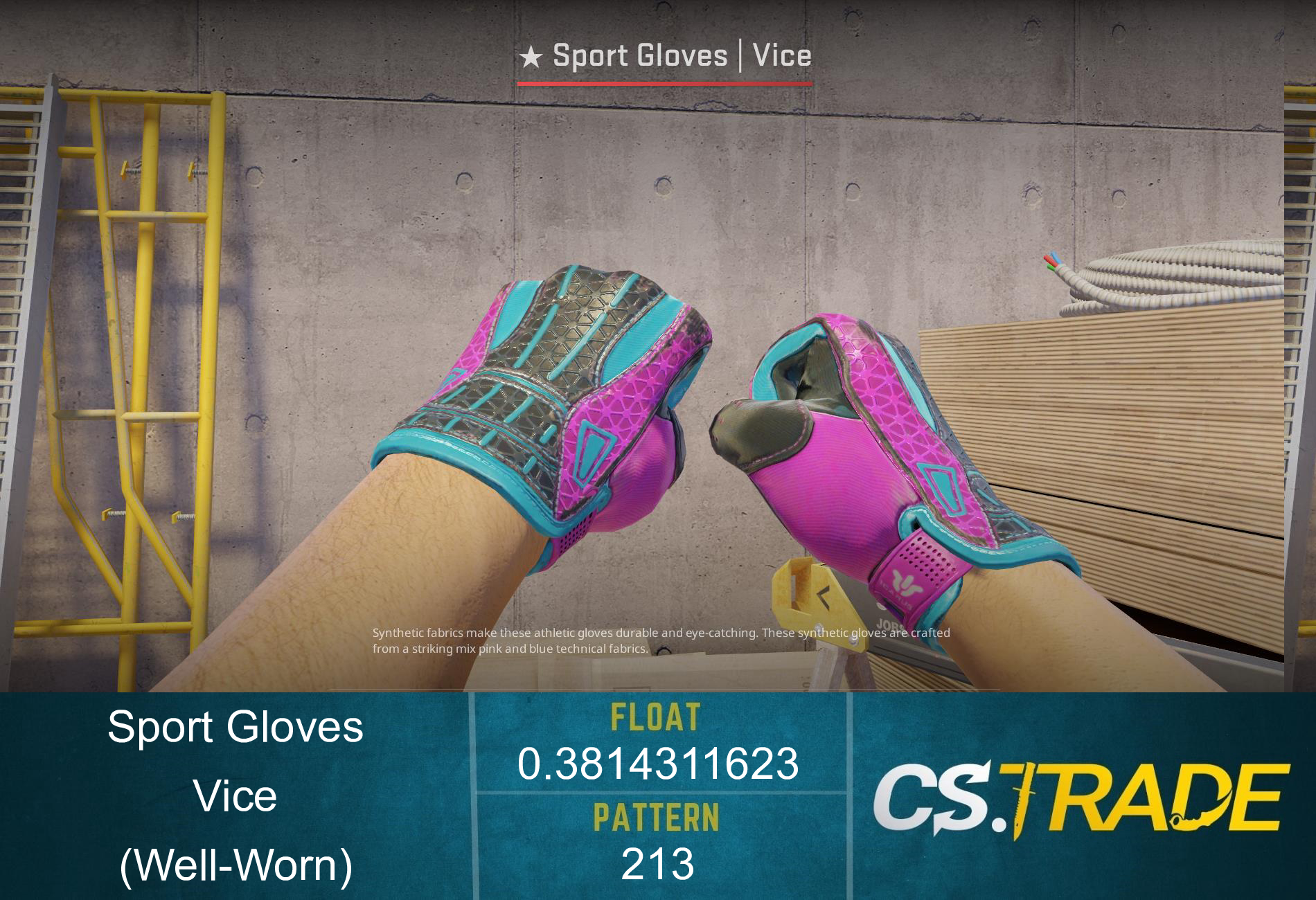 ★ Sport Gloves | Vice (Well-Worn) Screenshot