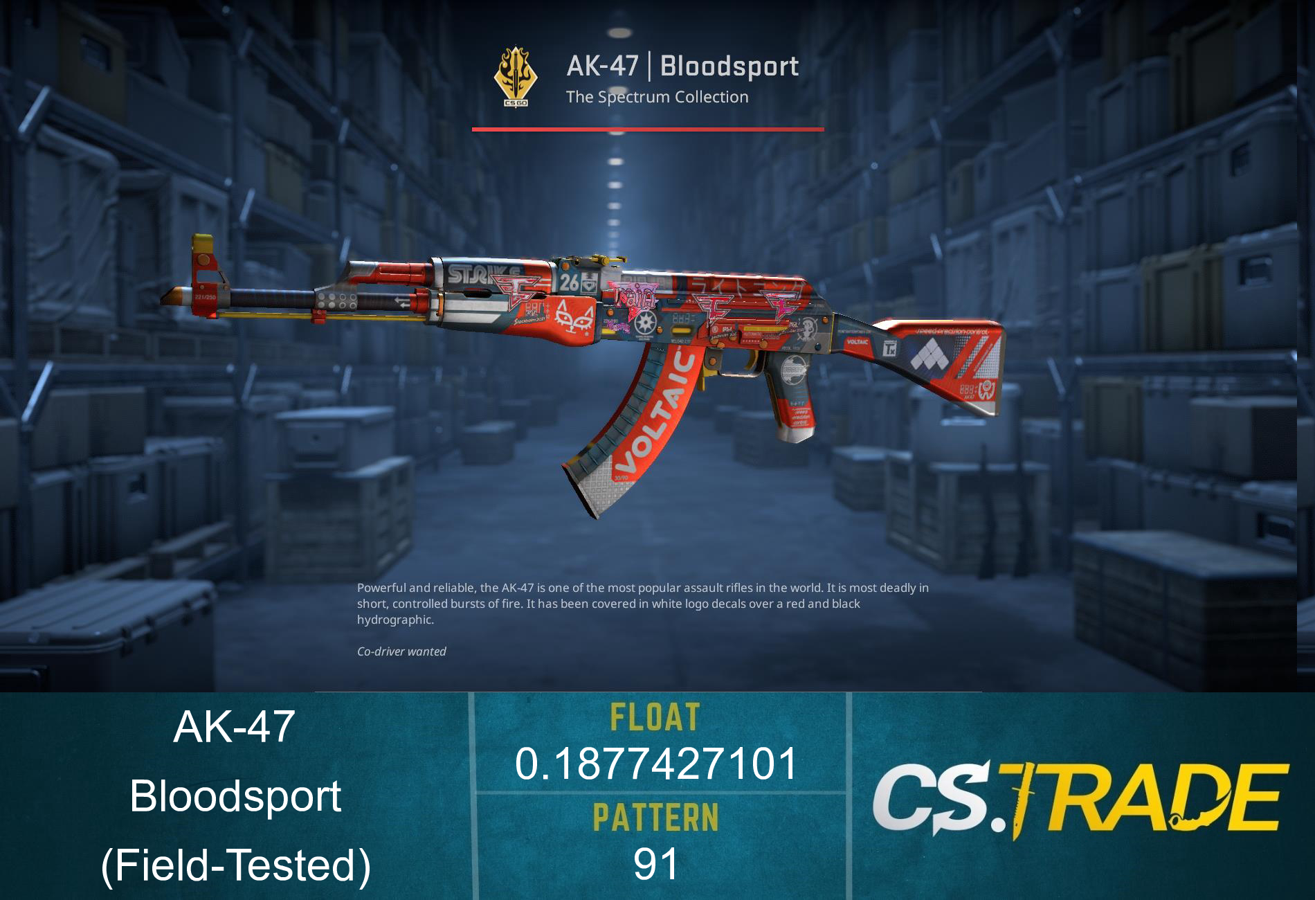 AK-47 | Bloodsport (Factory New) Screenshot