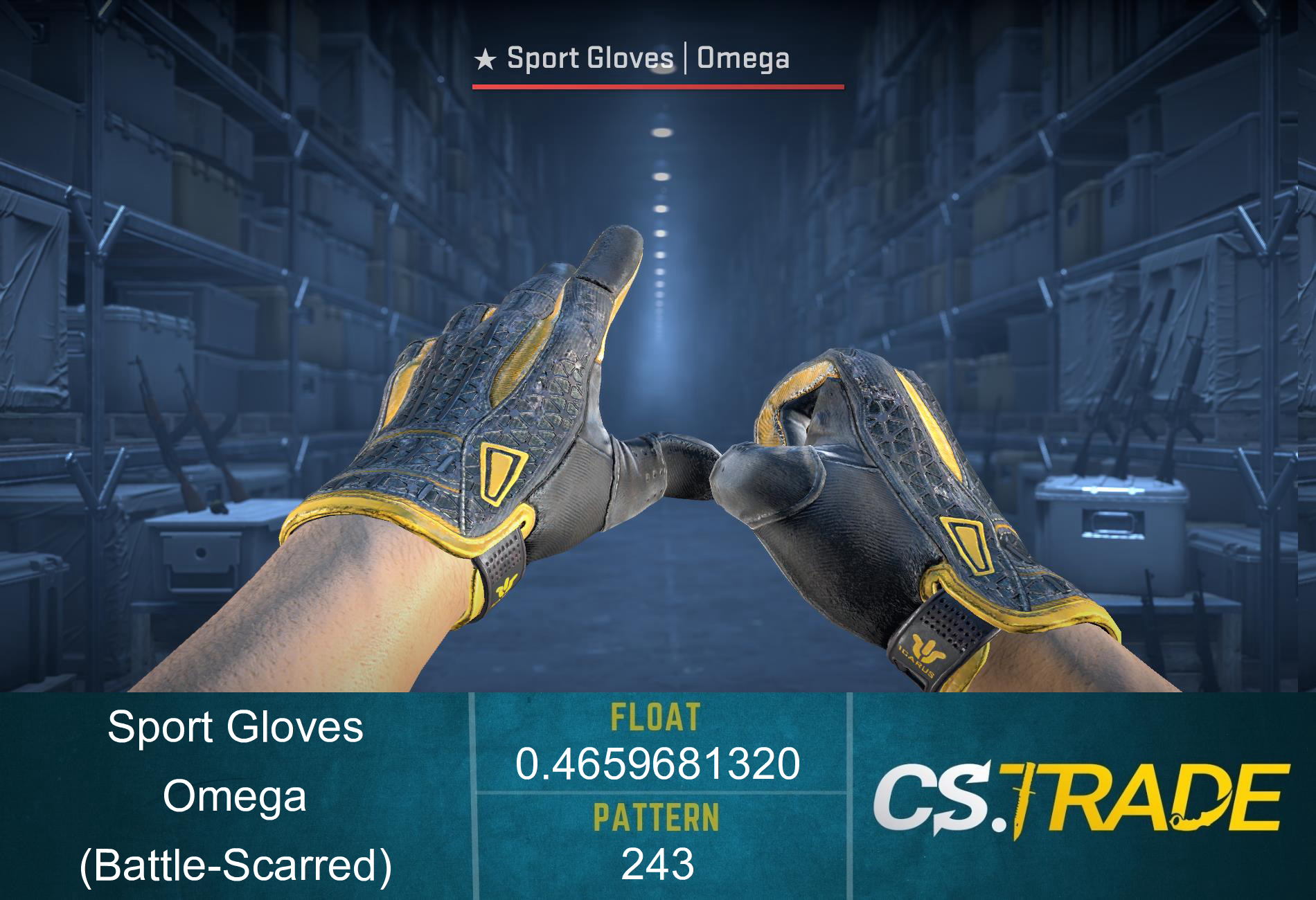★ Sport Gloves | Omega (Battle-Scarred) Screenshot