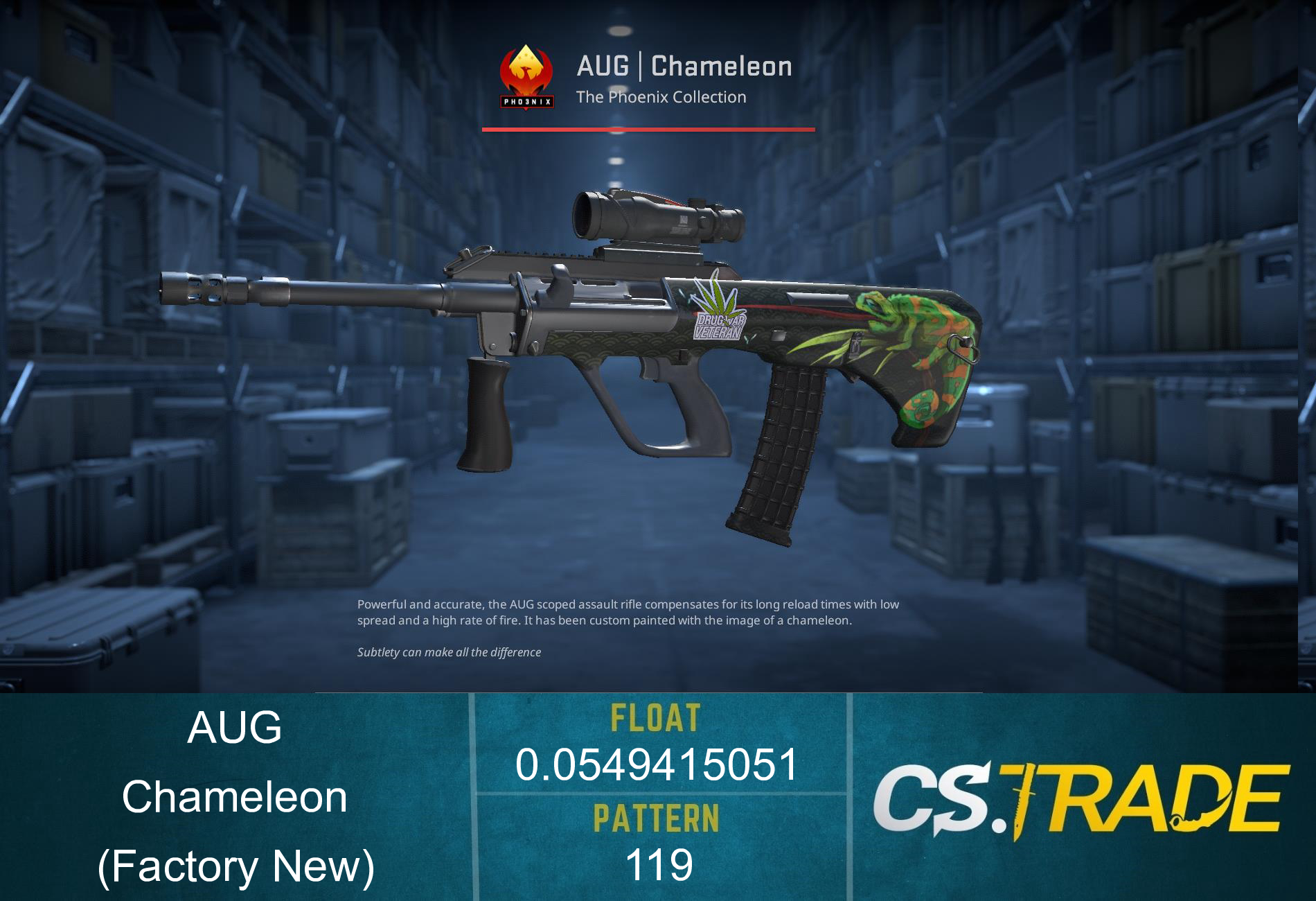 AUG | Chameleon (Factory New)