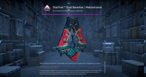 StatTrak™ Dual Berettas | Melondrama (Battle-Scarred) Screenshot