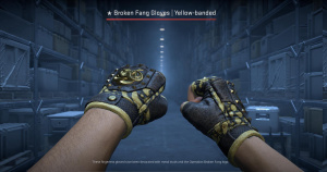 ★ Broken Fang Gloves | Yellow-banded (Field-Tested) Screenshot