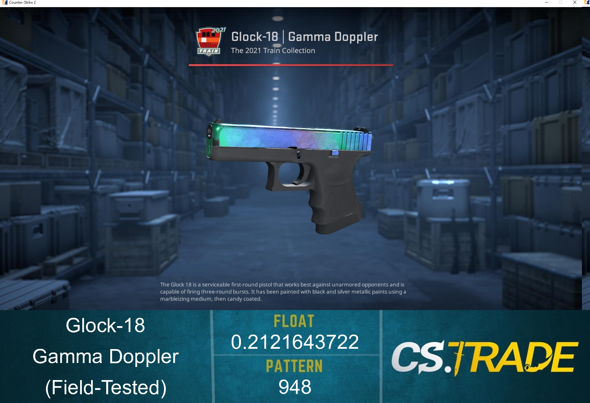 Glock-18 | Gamma Doppler Phase 1 (Factory New) Screenshot