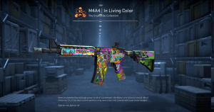 M4A4 | In Living Color (Battle-Scarred) Screenshot