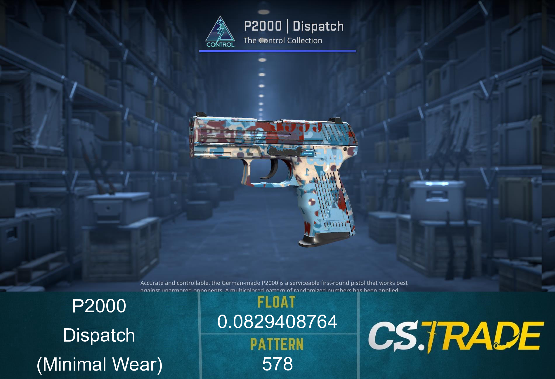 P2000 | Dispatch (Minimal Wear) Screenshot