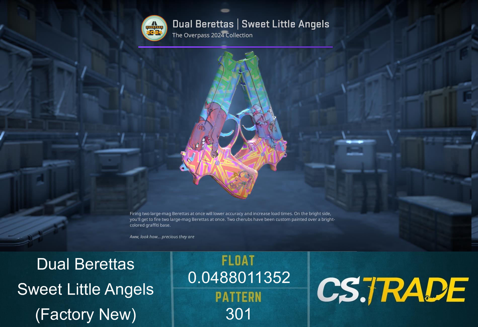 Dual Berettas | Sweet Little Angels (Battle-Scarred) Screenshot