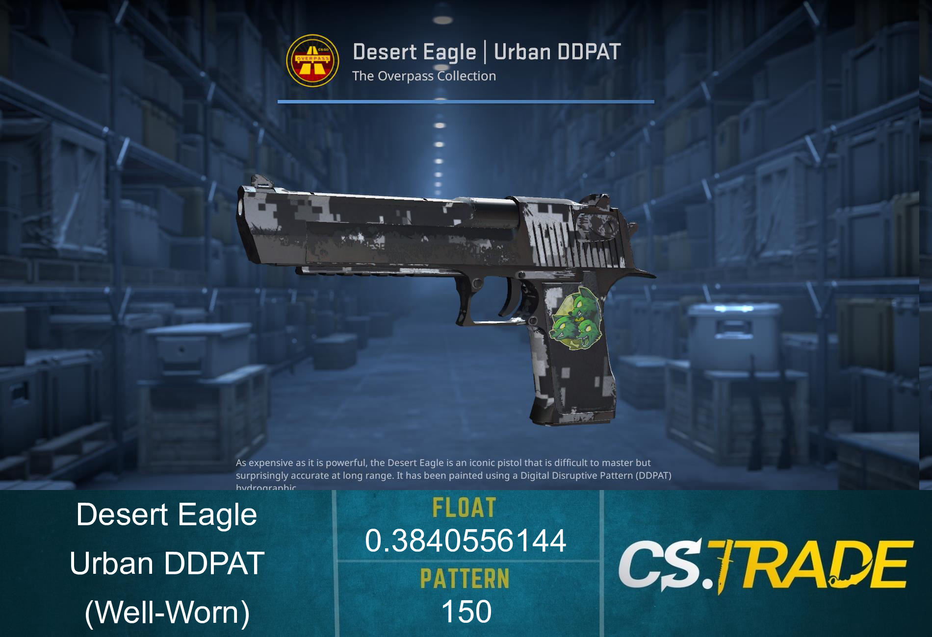 Souvenir Desert Eagle | Urban DDPAT (Well-Worn) Screenshot