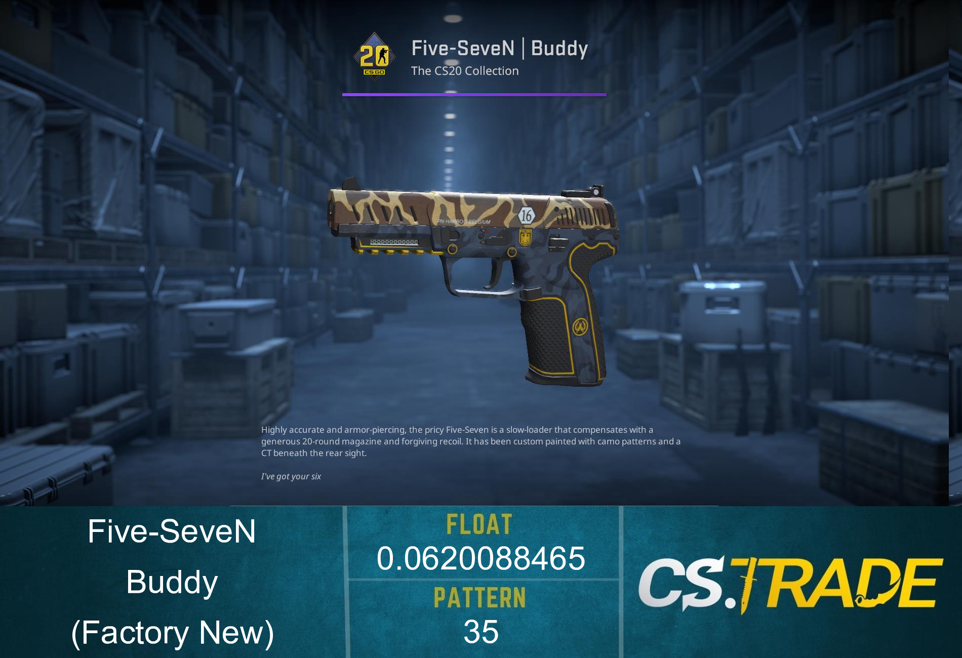 Five-SeveN | Buddy (Factory New) Screenshot
