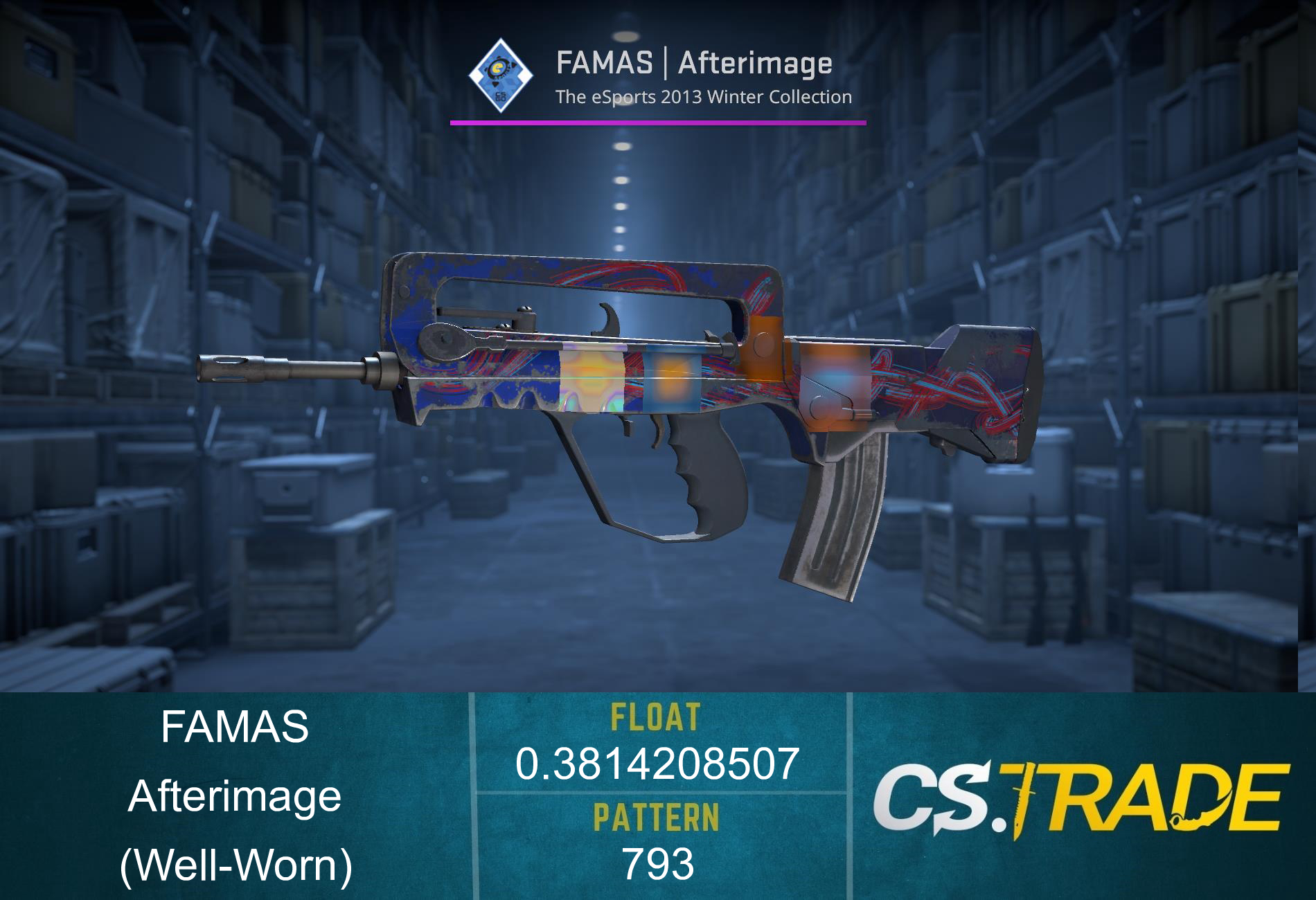 FAMAS | Afterimage (Well-Worn) Screenshot
