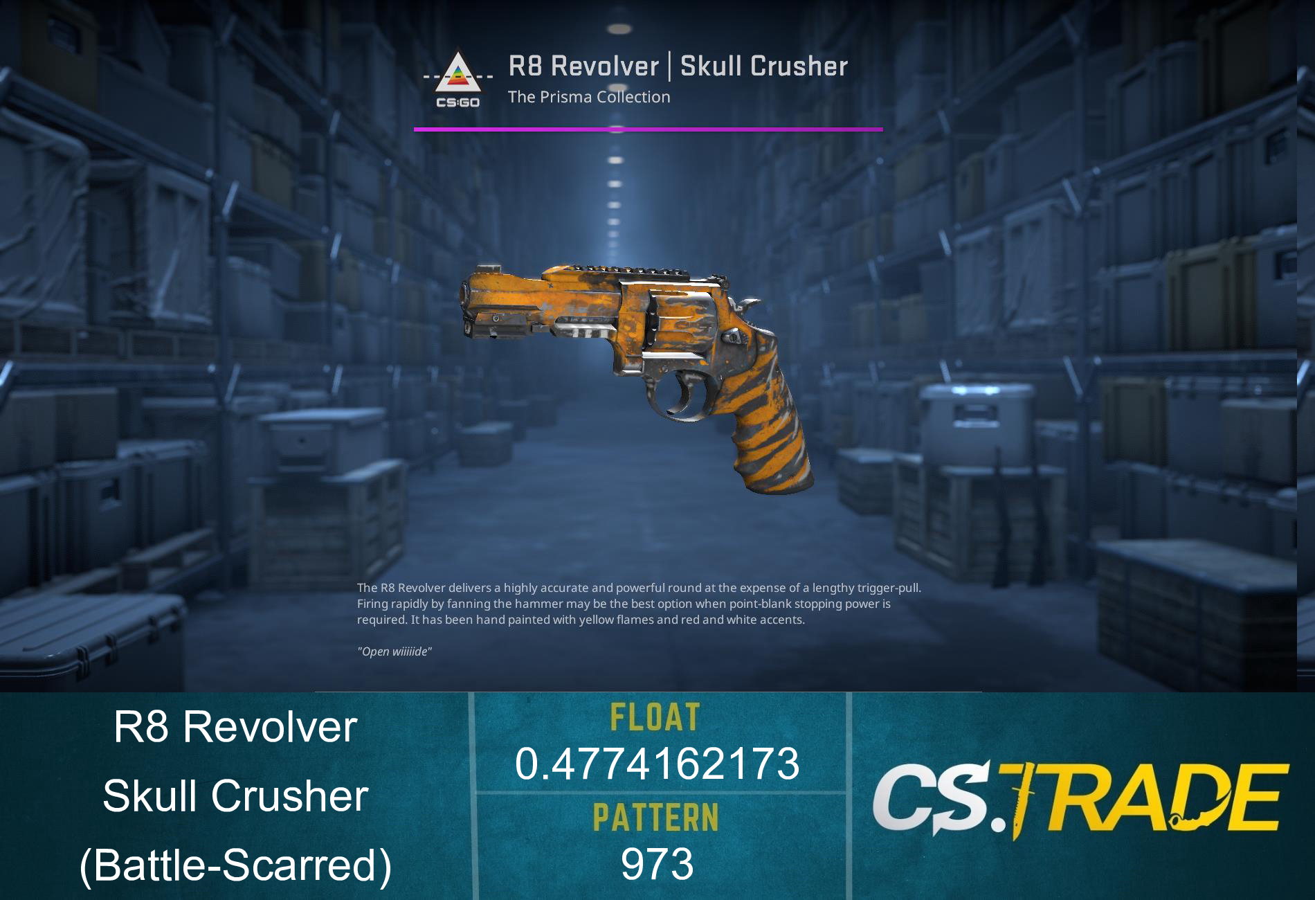 R8 Revolver | Skull Crusher (Battle-Scarred) Screenshot