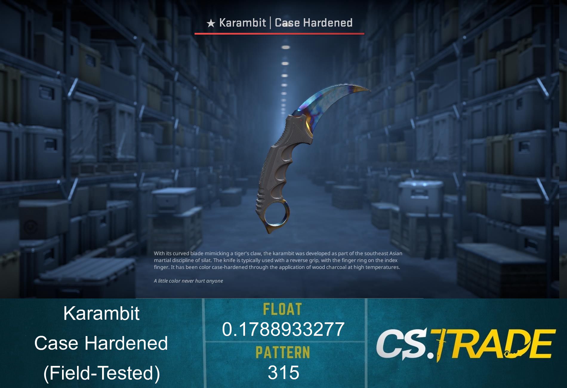 ★ Karambit | Case Hardened (Factory New) Screenshot