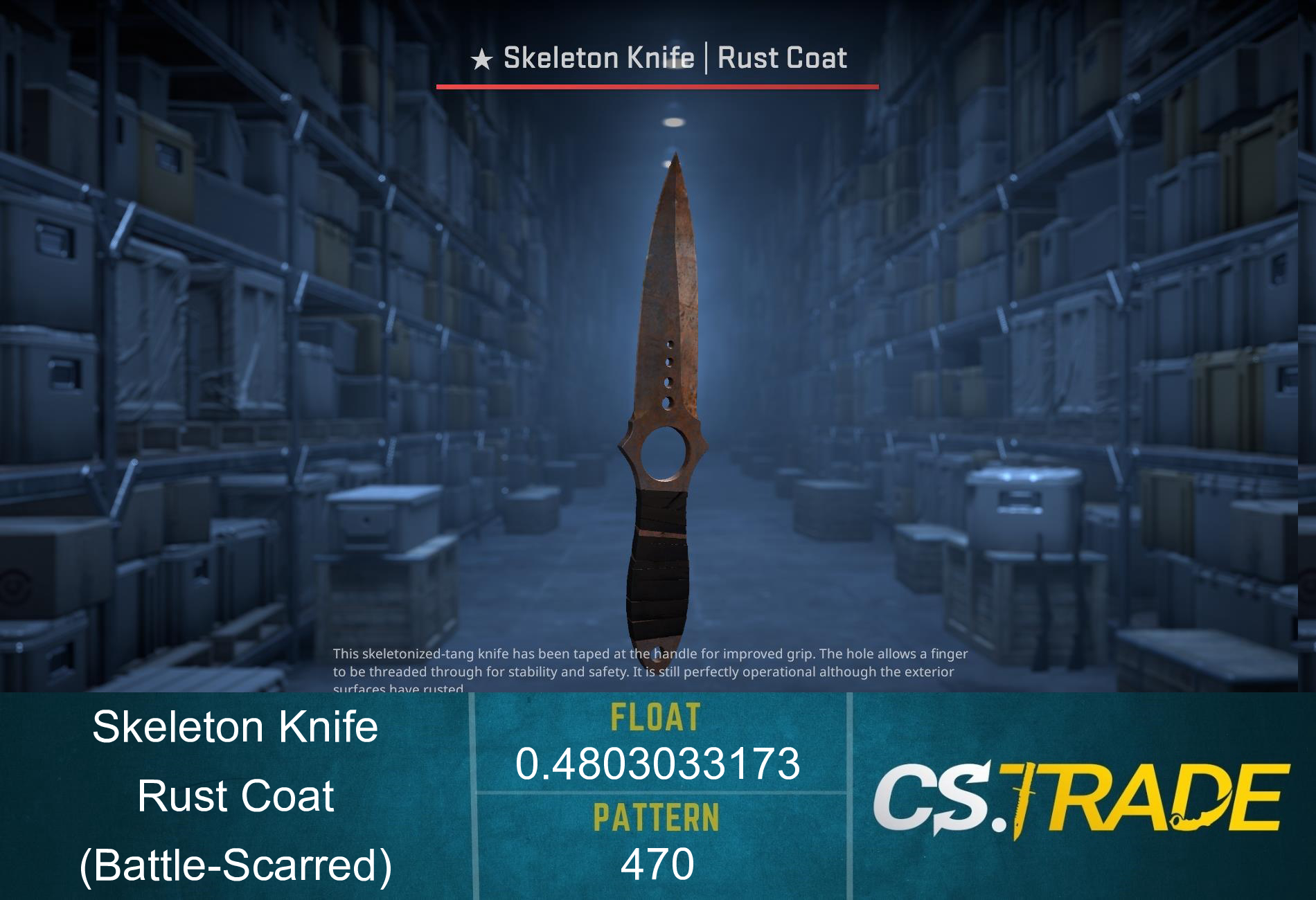 ★ Skeleton Knife | Rust Coat (Well-Worn) Screenshot