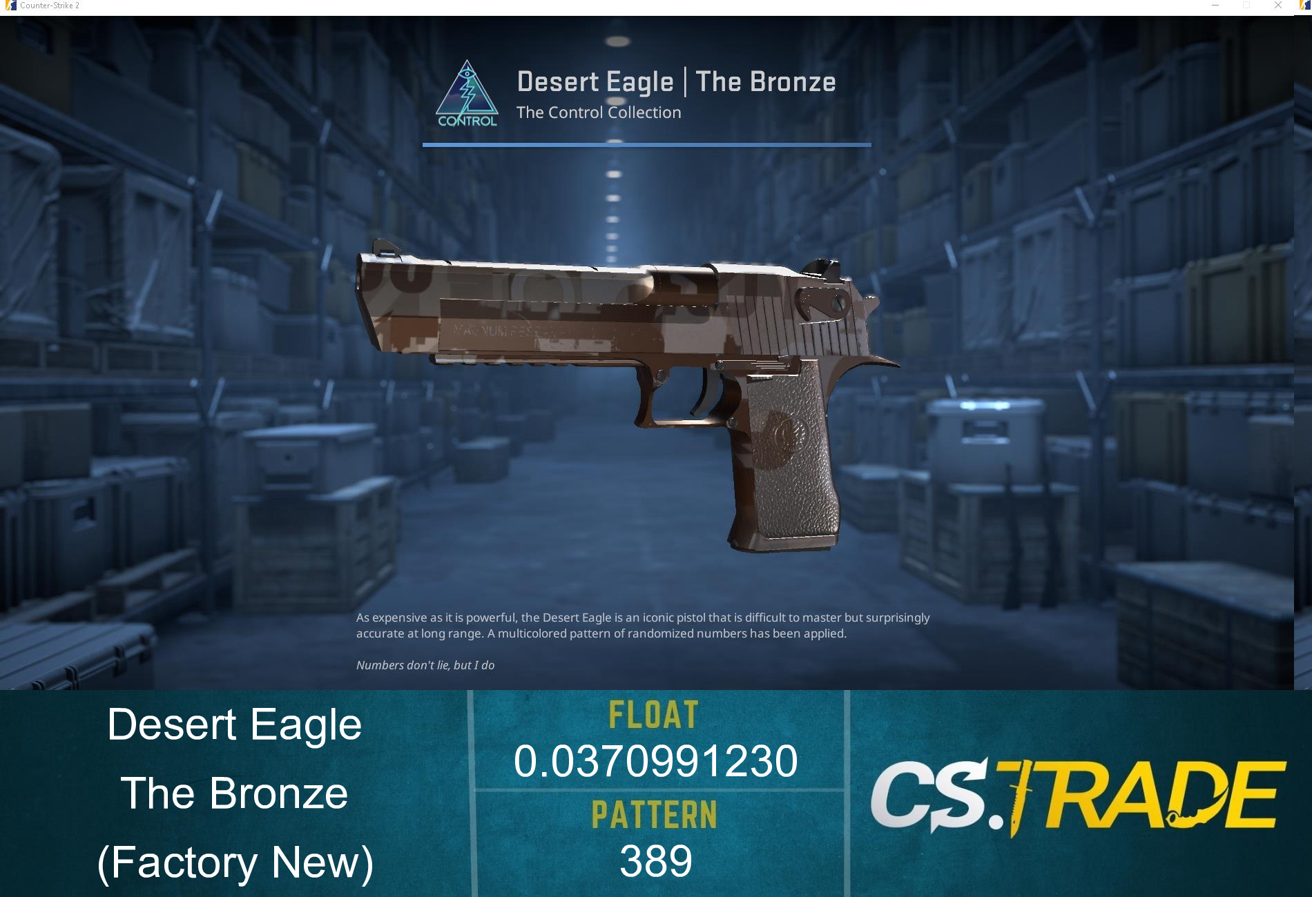 Desert Eagle | The Bronze (Factory New) Screenshot