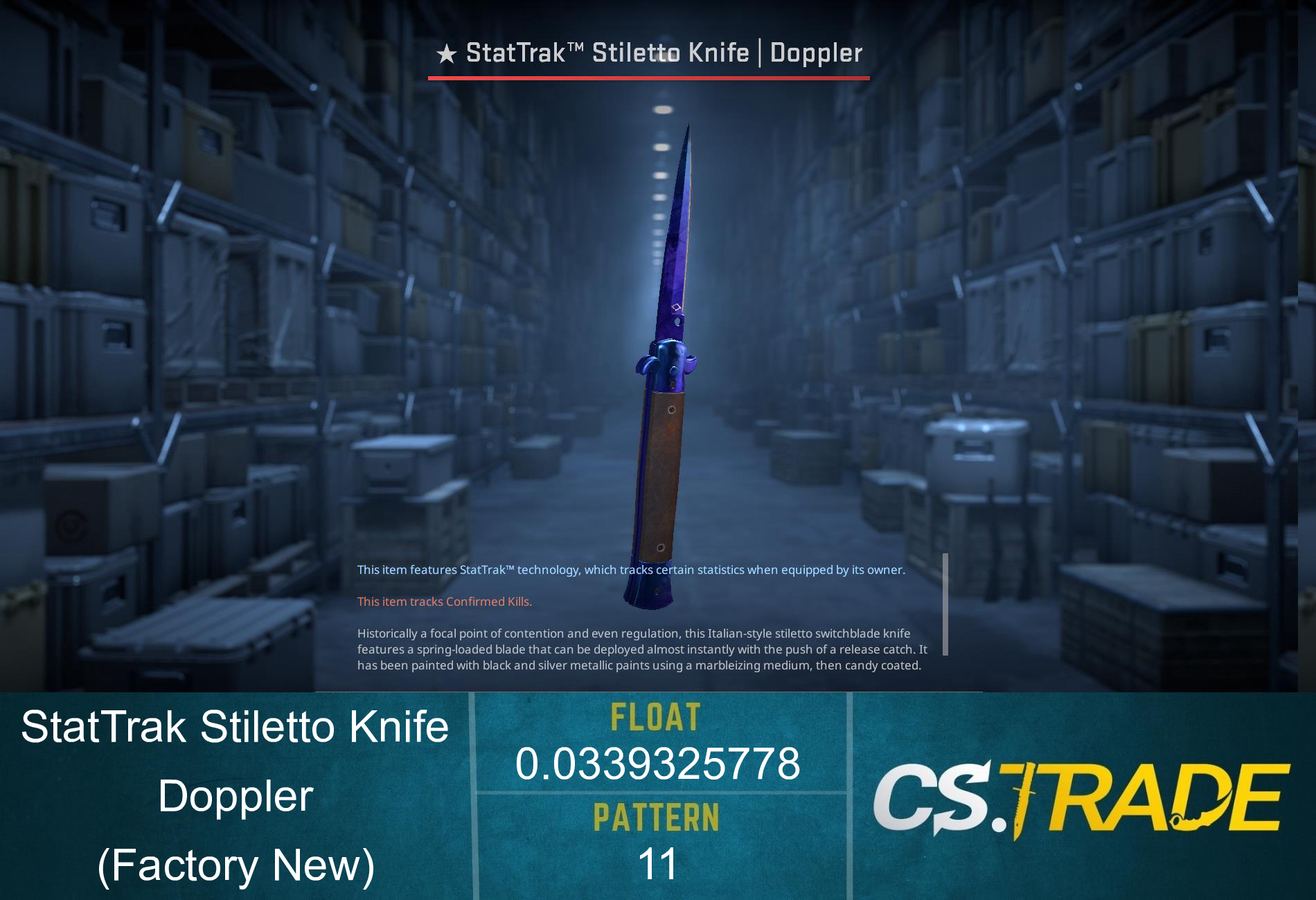 ★ Stiletto Knife | Doppler (Minimal Wear) Screenshot