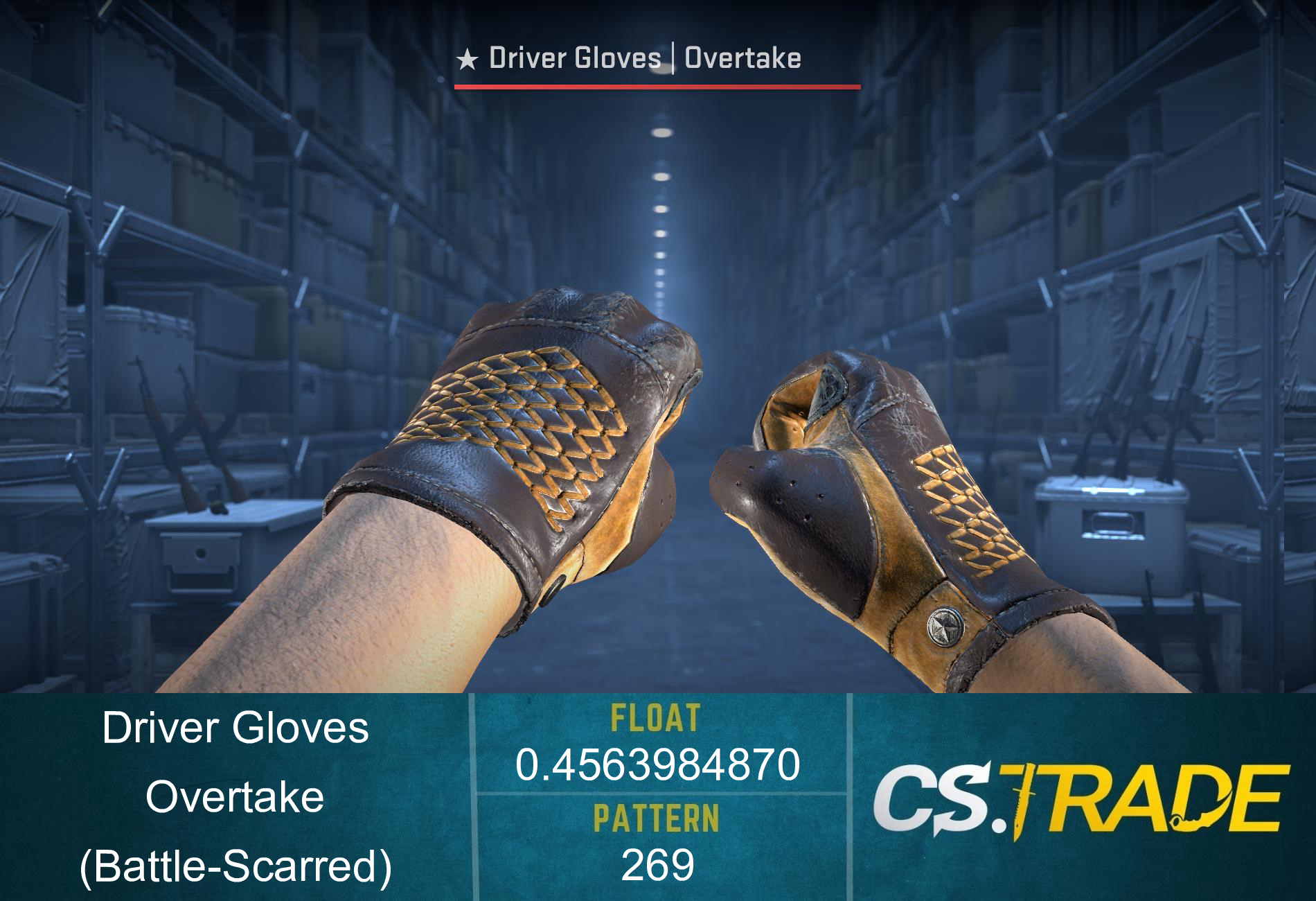 ★ Driver Gloves | Overtake (Battle-Scarred) Screenshot