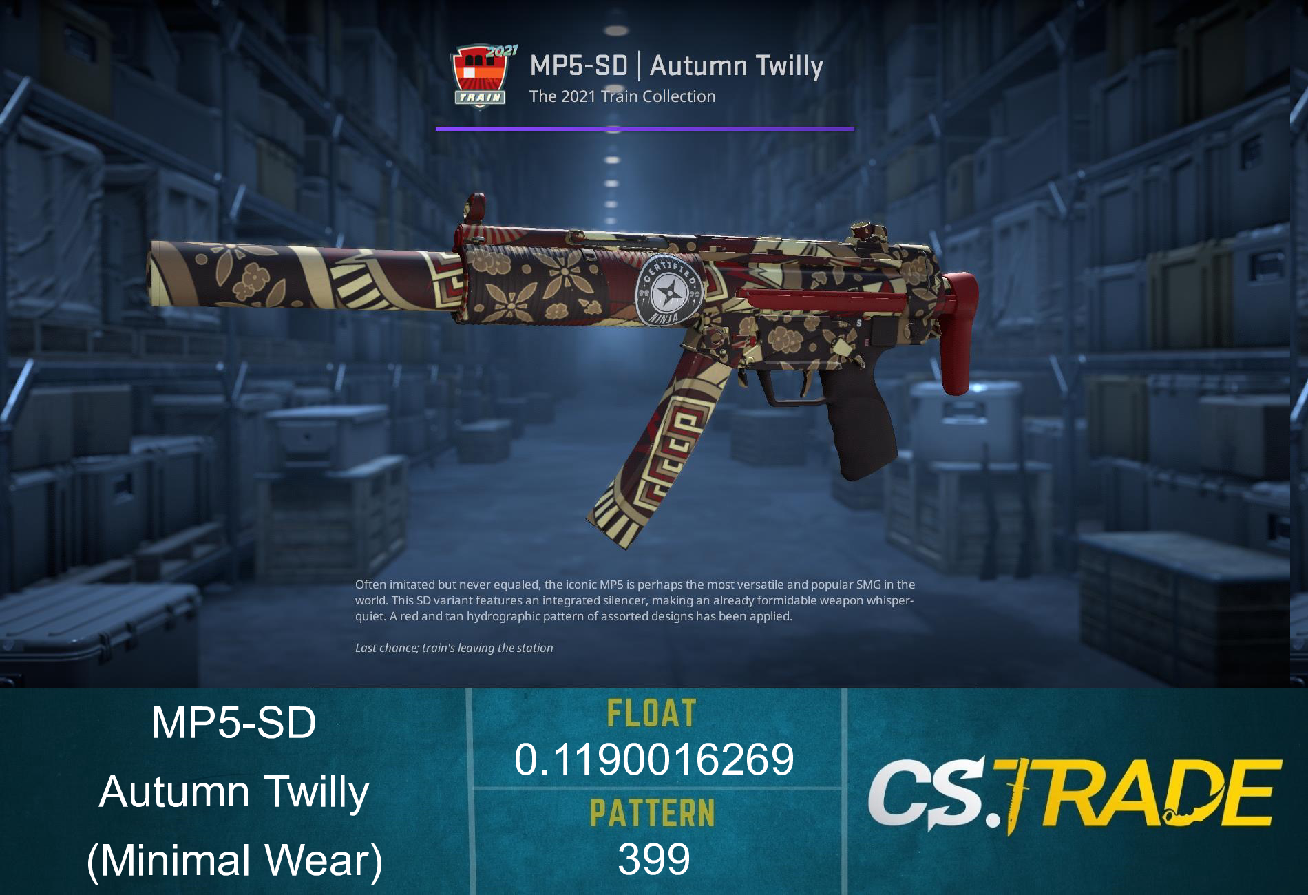 MP5-SD | Autumn Twilly (Battle-Scarred) Screenshot