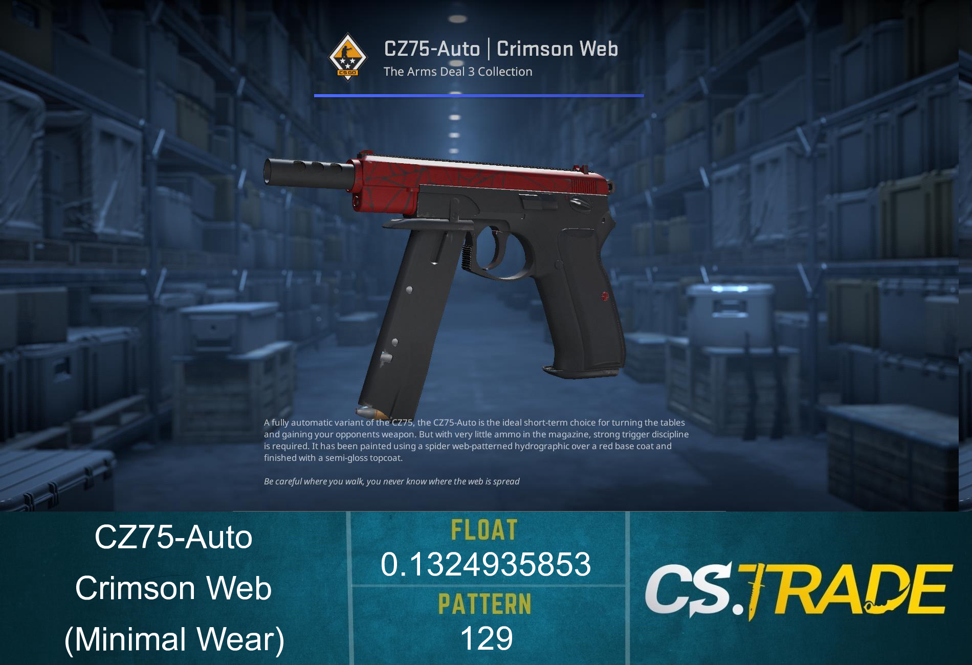 CZ75-Auto | Crimson Web (Factory New) Screenshot