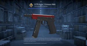 CZ75-Auto | Crimson Web (Minimal Wear) Screenshot