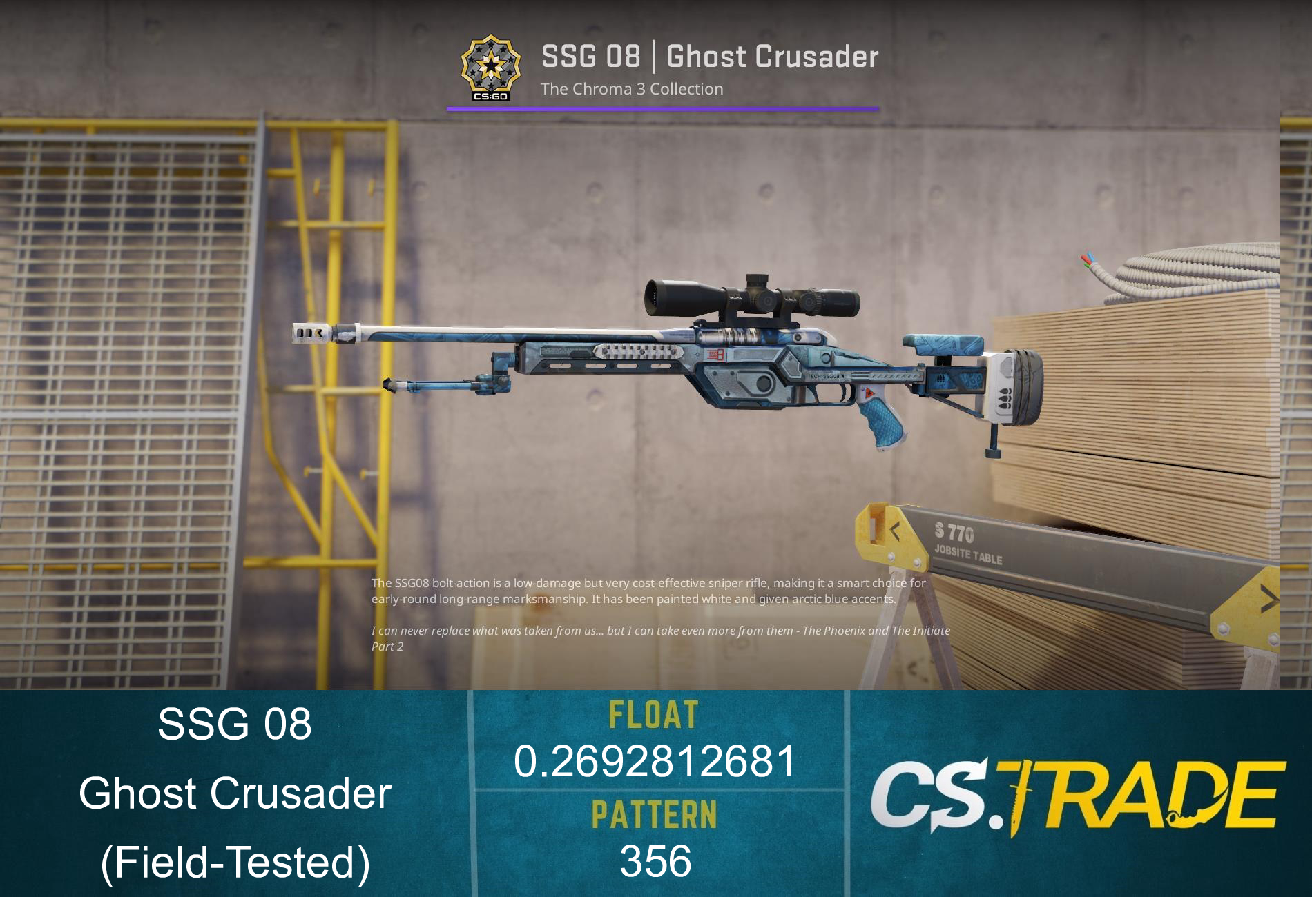 SSG 08 | Ghost Crusader (Field-Tested) Screenshot