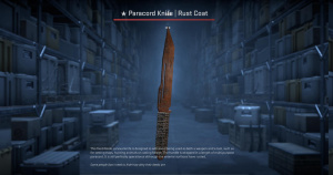 ★ Paracord Knife | Rust Coat (Battle-Scarred) Screenshot