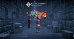 MAC-10 | Derailment (Minimal Wear) Screenshot