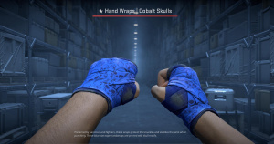 ★ Hand Wraps | Cobalt Skulls (Battle-Scarred) Screenshot
