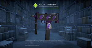 MAC-10 | Ultraviolet (Battle-Scarred) Screenshot