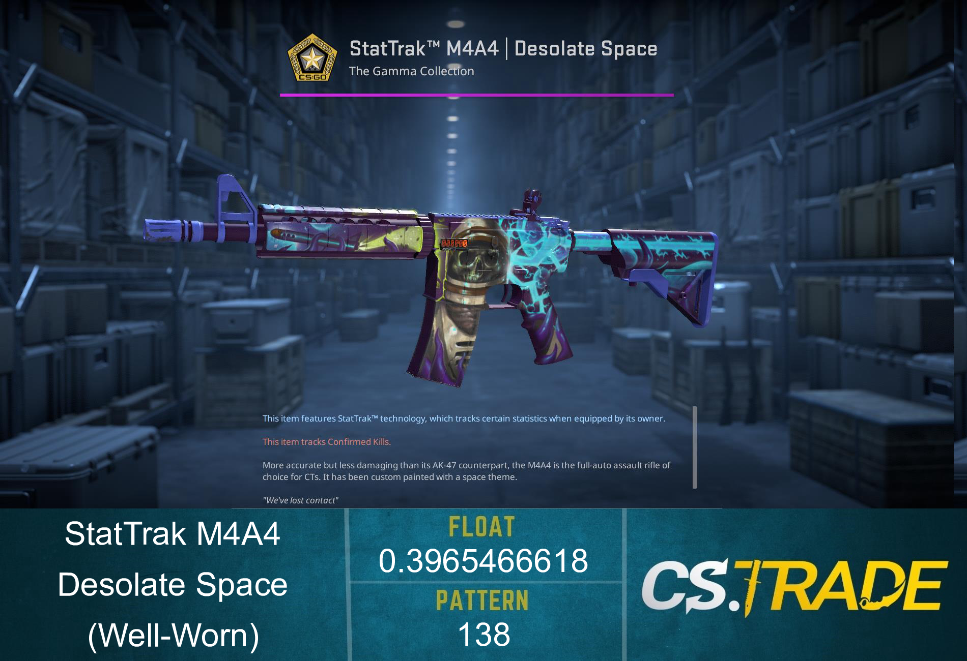 M4A4 | Desolate Space (Well-Worn) Screenshot