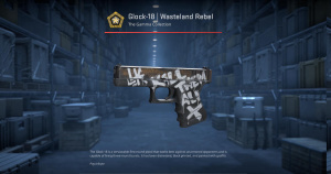 Glock-18 | Wasteland Rebel (Minimal Wear) Screenshot