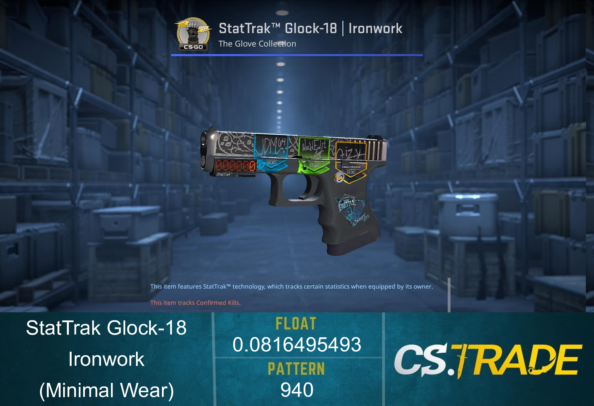 Glock-18 | Ironwork (Minimal Wear) Screenshot