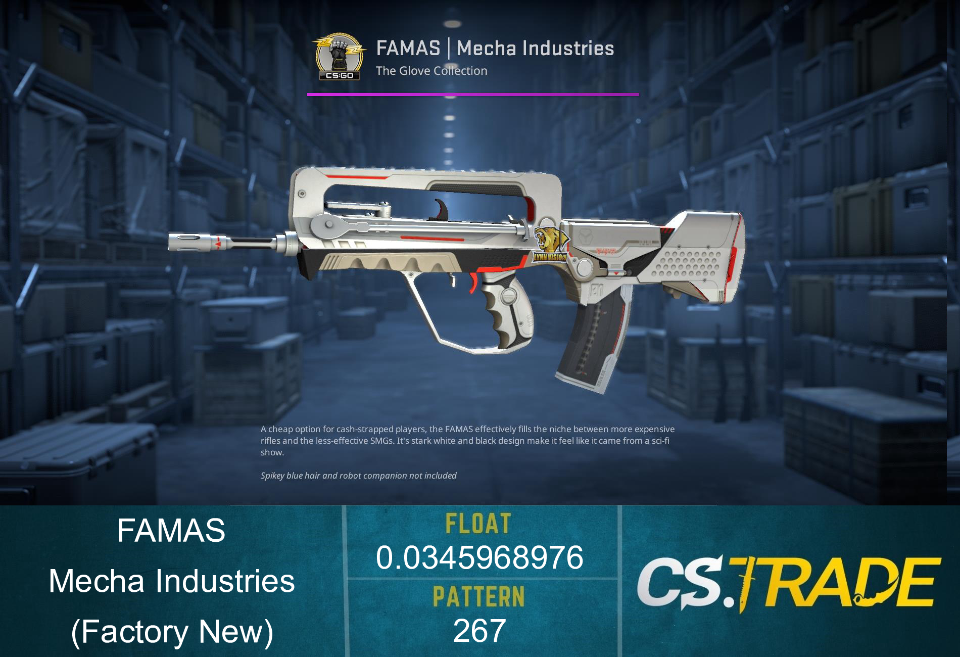 FAMAS | Mecha Industries (Factory New) Screenshot