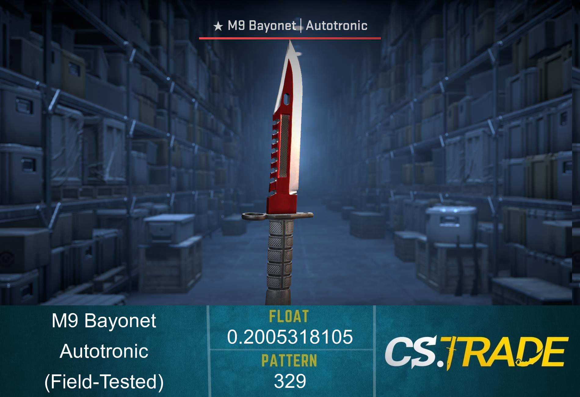 ★ StatTrak™ M9 Bayonet | Autotronic (Field-Tested) Screenshot