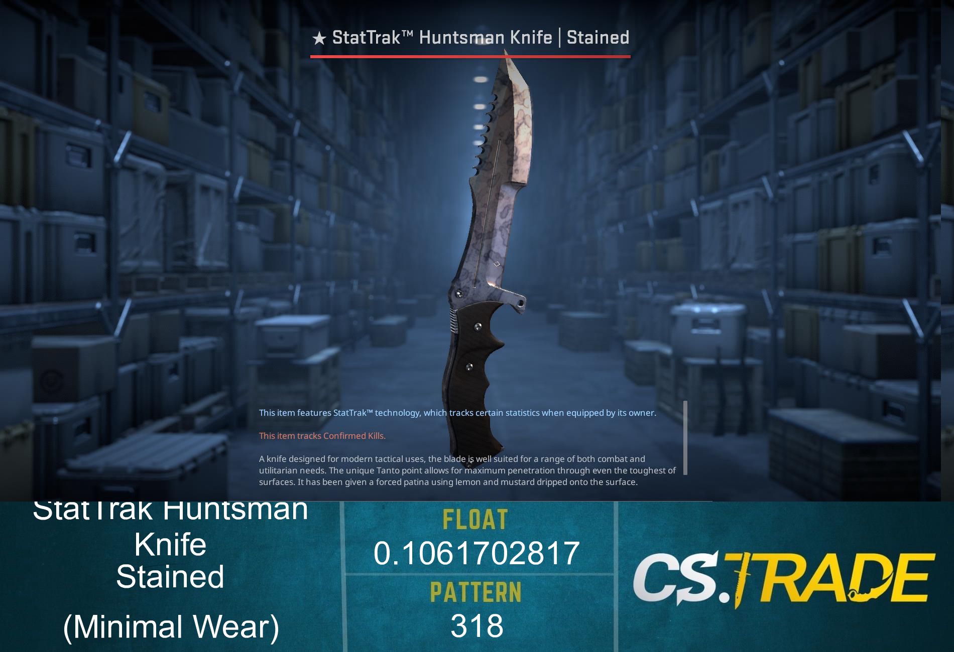 ★ Huntsman Knife | Stained (Factory New) Screenshot