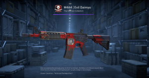 M4A4 | Evil Daimyo (Well-Worn) Screenshot