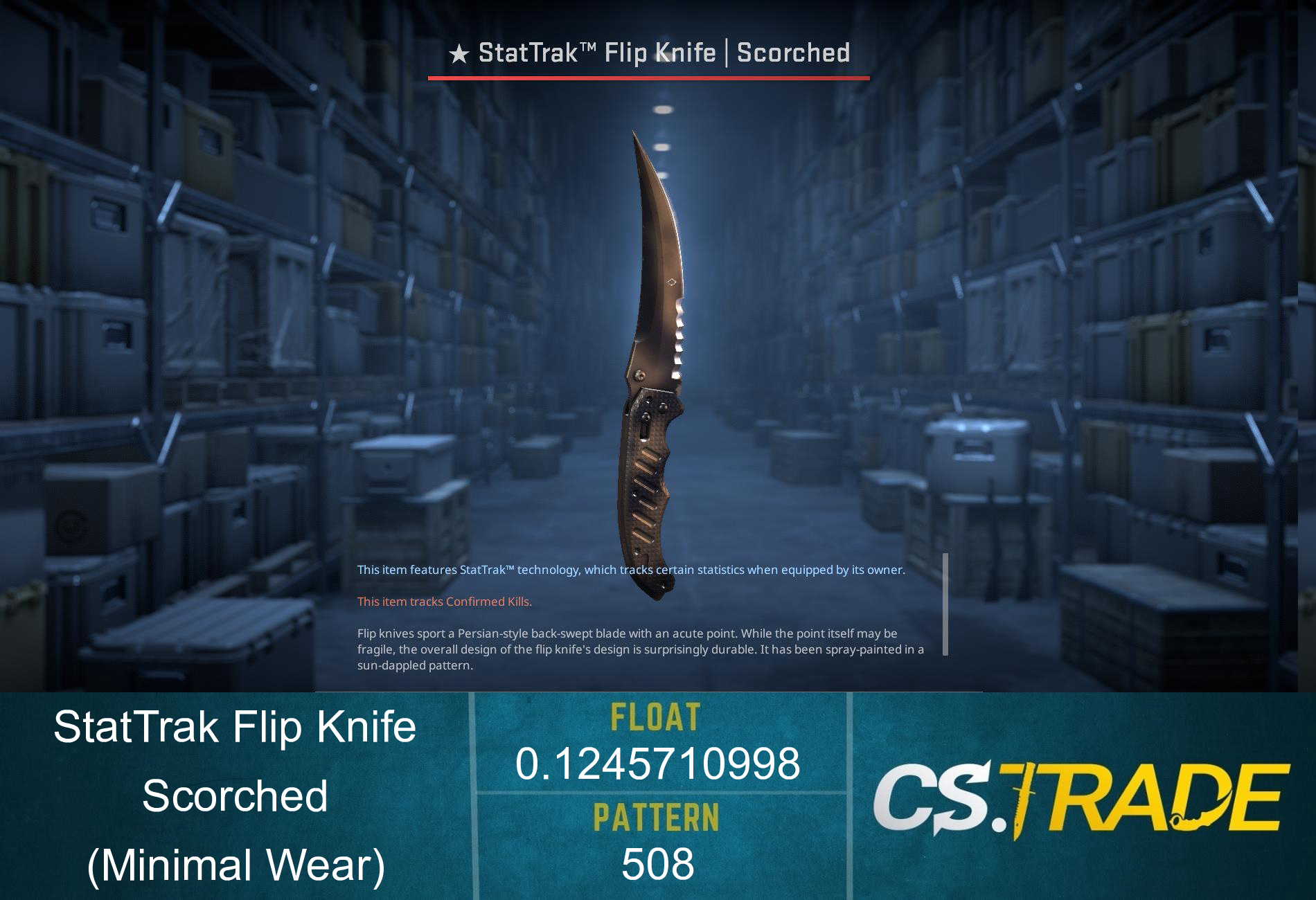 ★ Flip Knife | Scorched (Factory New) Screenshot
