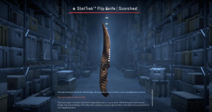 ★ StatTrak™ Flip Knife | Scorched (Minimal Wear) Screenshot