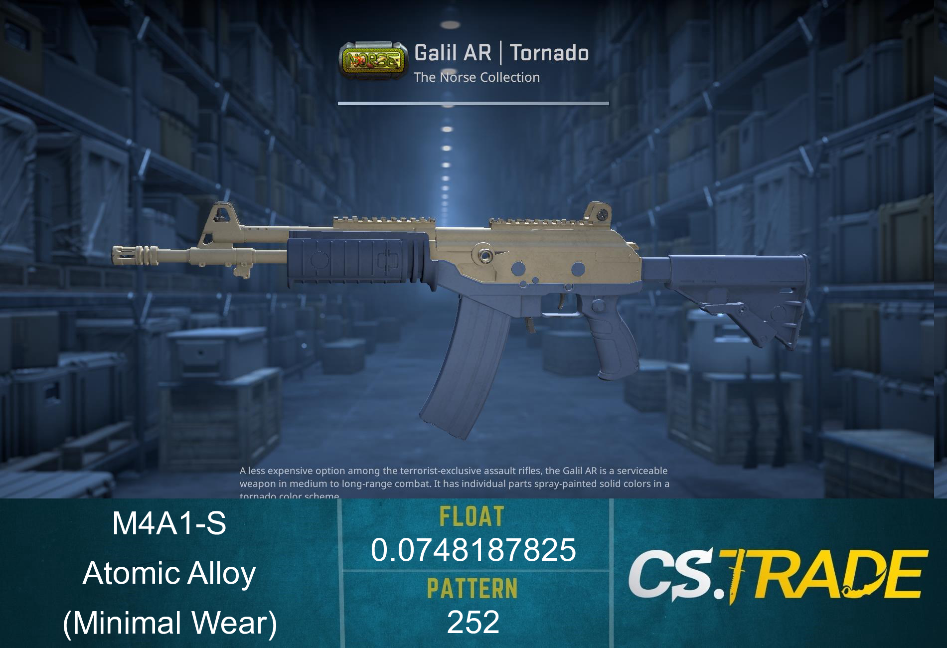 StatTrak™ M4A1-S | Atomic Alloy (Minimal Wear) Screenshot