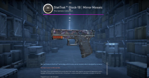 StatTrak™ Glock-18 | Mirror Mosaic (Battle-Scarred) Screenshot