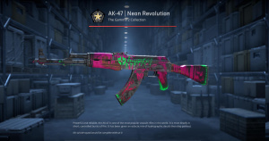AK-47 | Neon Revolution (Battle-Scarred) Screenshot