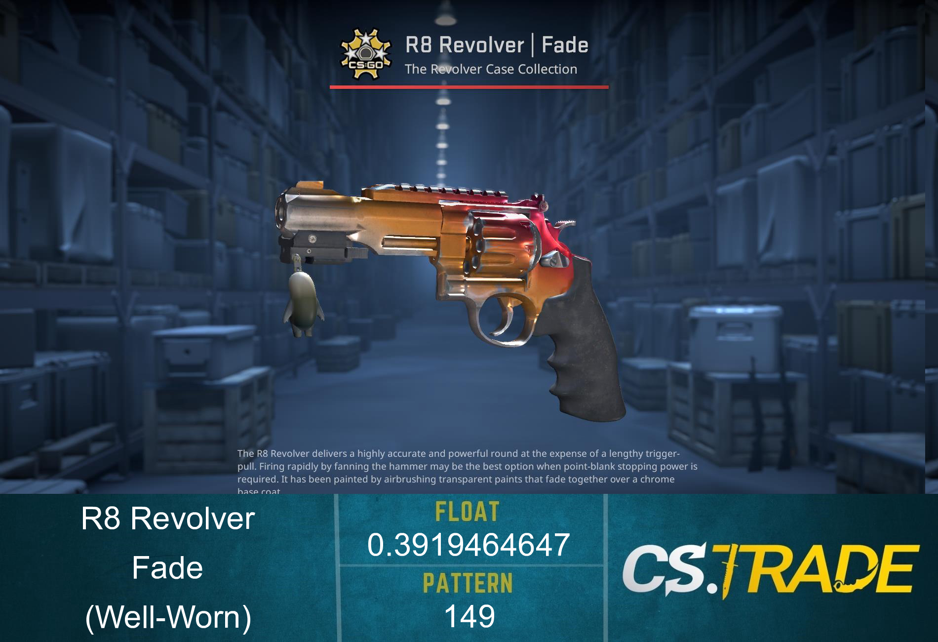 StatTrak™ R8 Revolver | Fade (Well-Worn) Screenshot