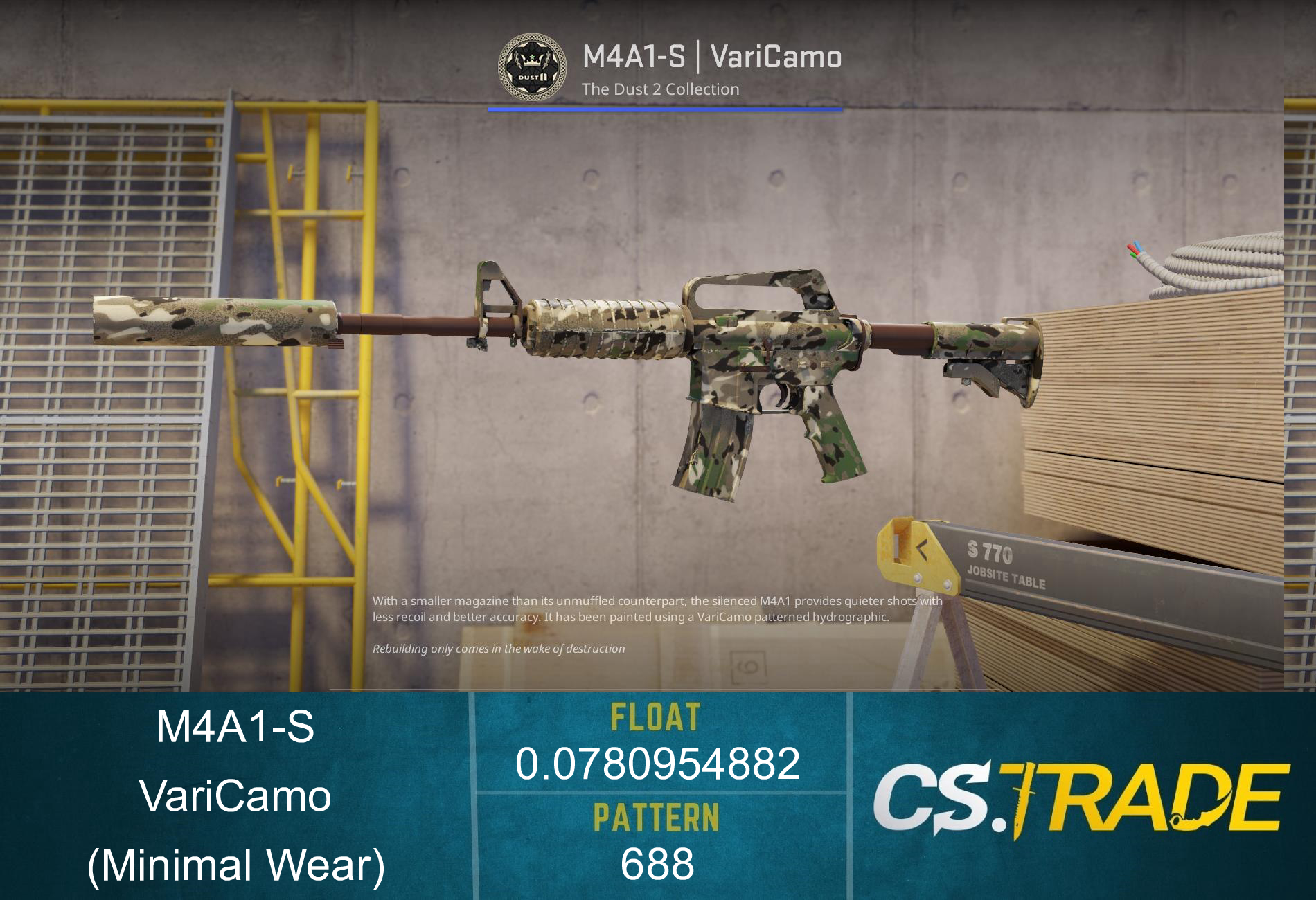 Souvenir M4A1-S | VariCamo (Minimal Wear) Screenshot